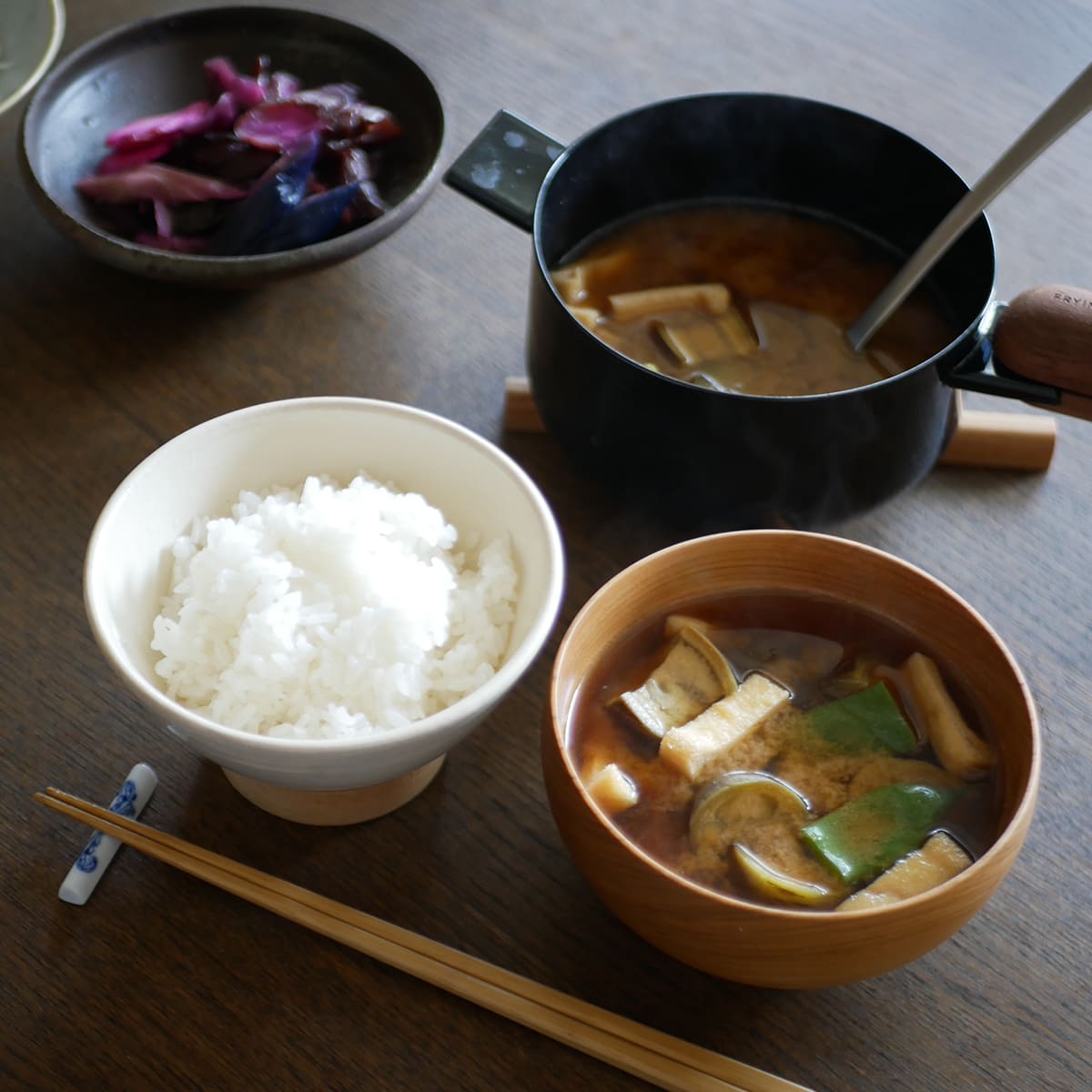 【FRYING PAN JIU】スープ S ハンドルセット ウォルナット