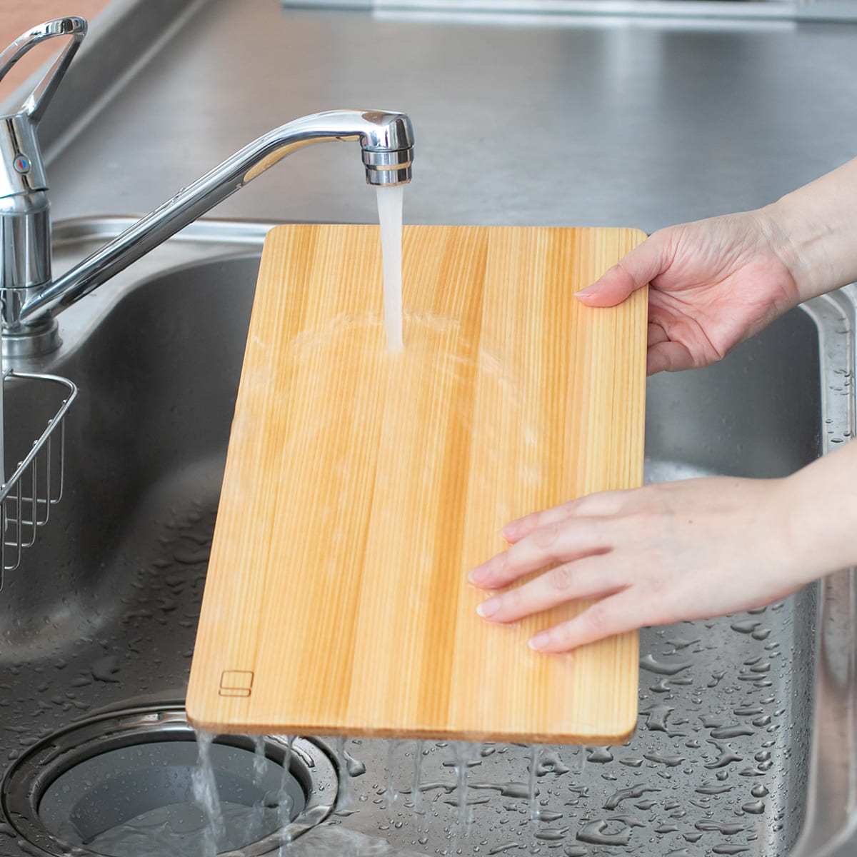 【だけメシちはるさんコラボ】四万十ひのきの極薄まな板 長方形M