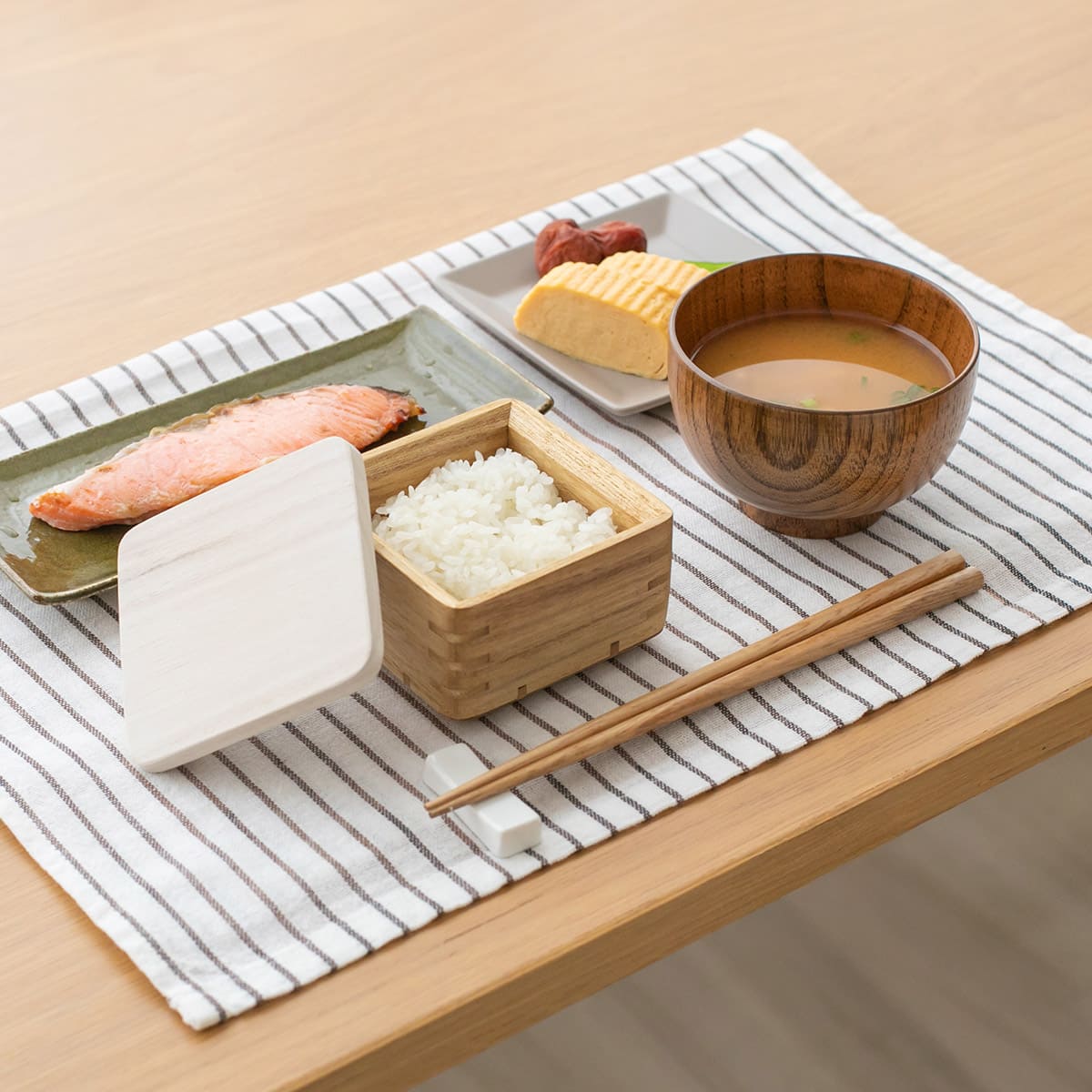 桐製レンジ対応ごはん鉢 小