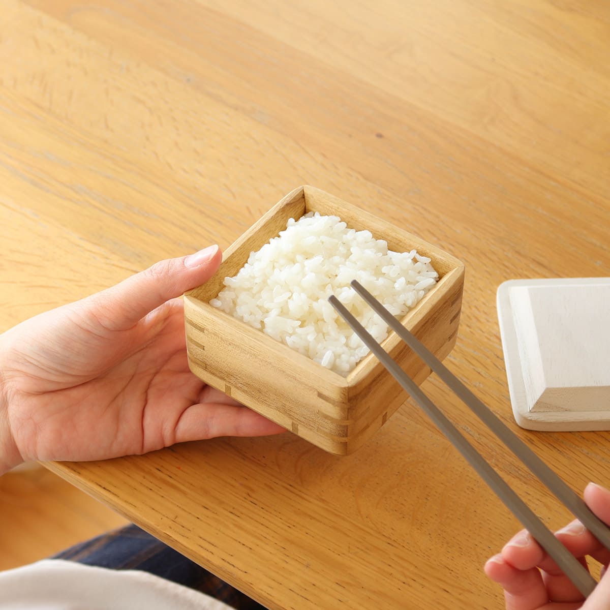 桐製レンジ対応ごはん鉢 小