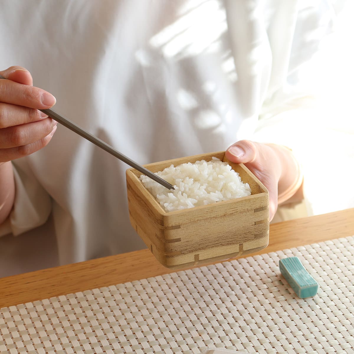 桐製レンジ対応ごはん鉢 小