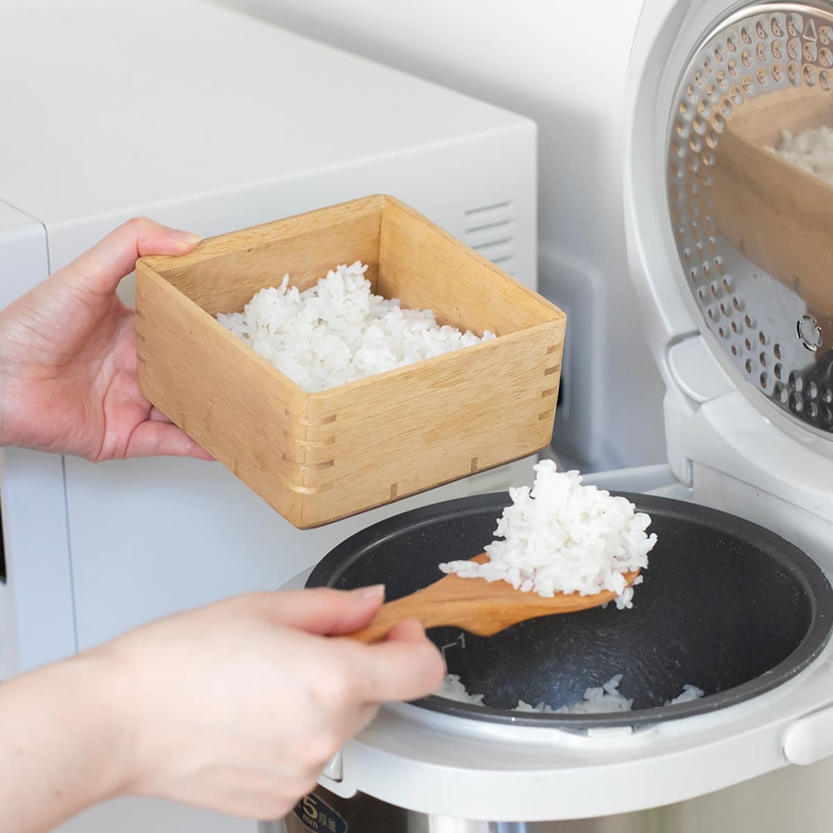 桐製レンジ対応ごはん鉢 大
