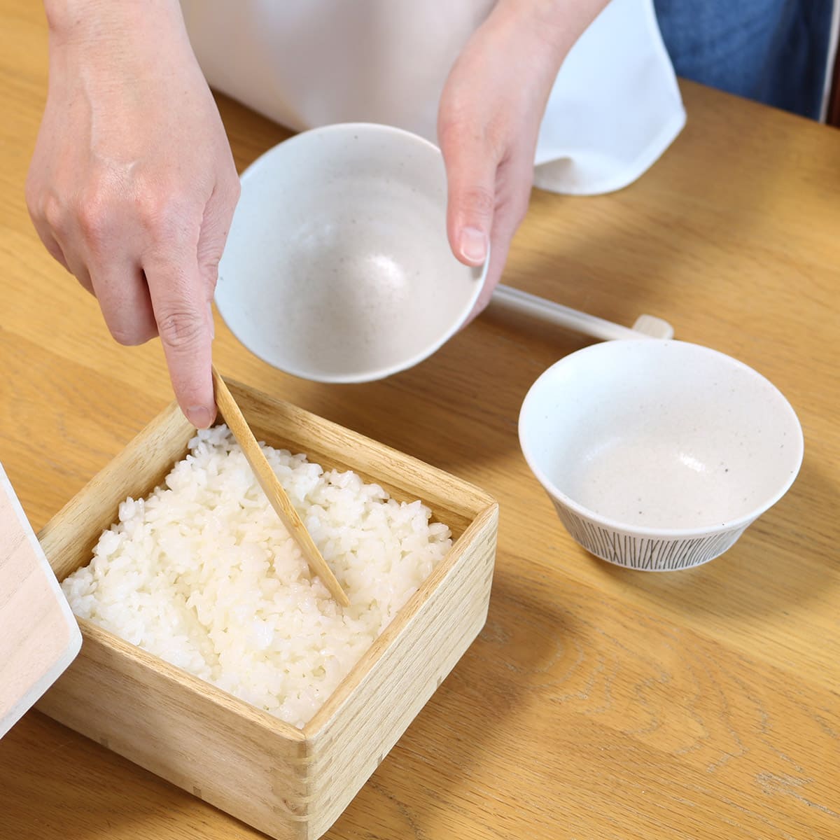 桐製レンジ対応ごはん鉢 大