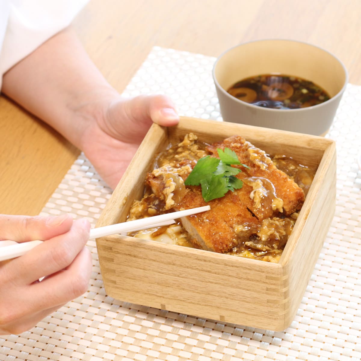 桐製レンジ対応ごはん鉢 大