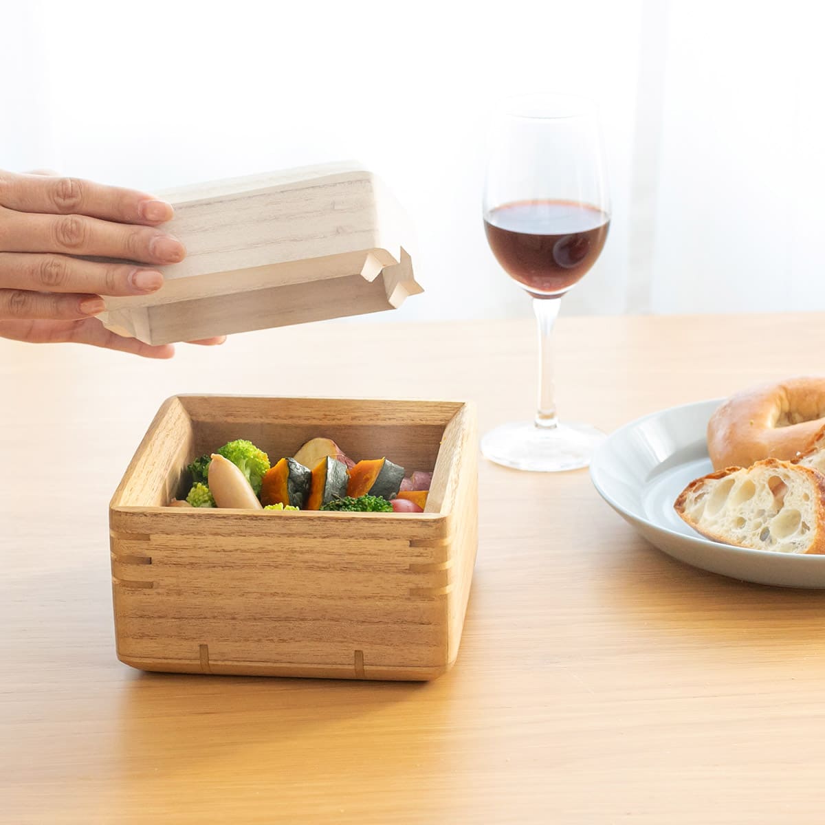 桐製レンジ対応蒸し鉢 小