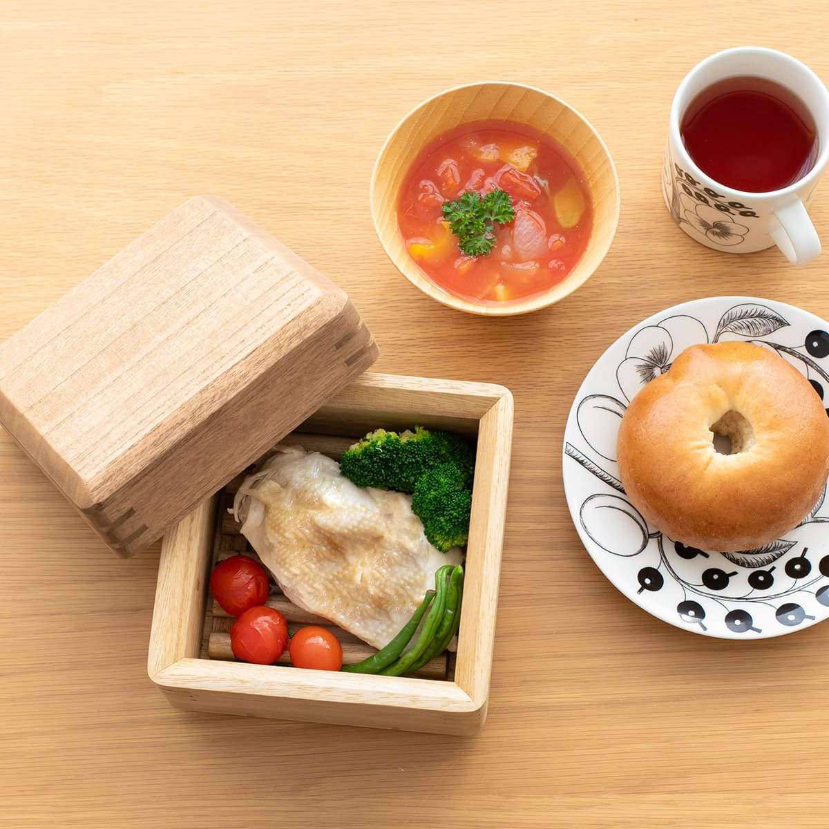 桐製レンジ対応蒸し鉢 小