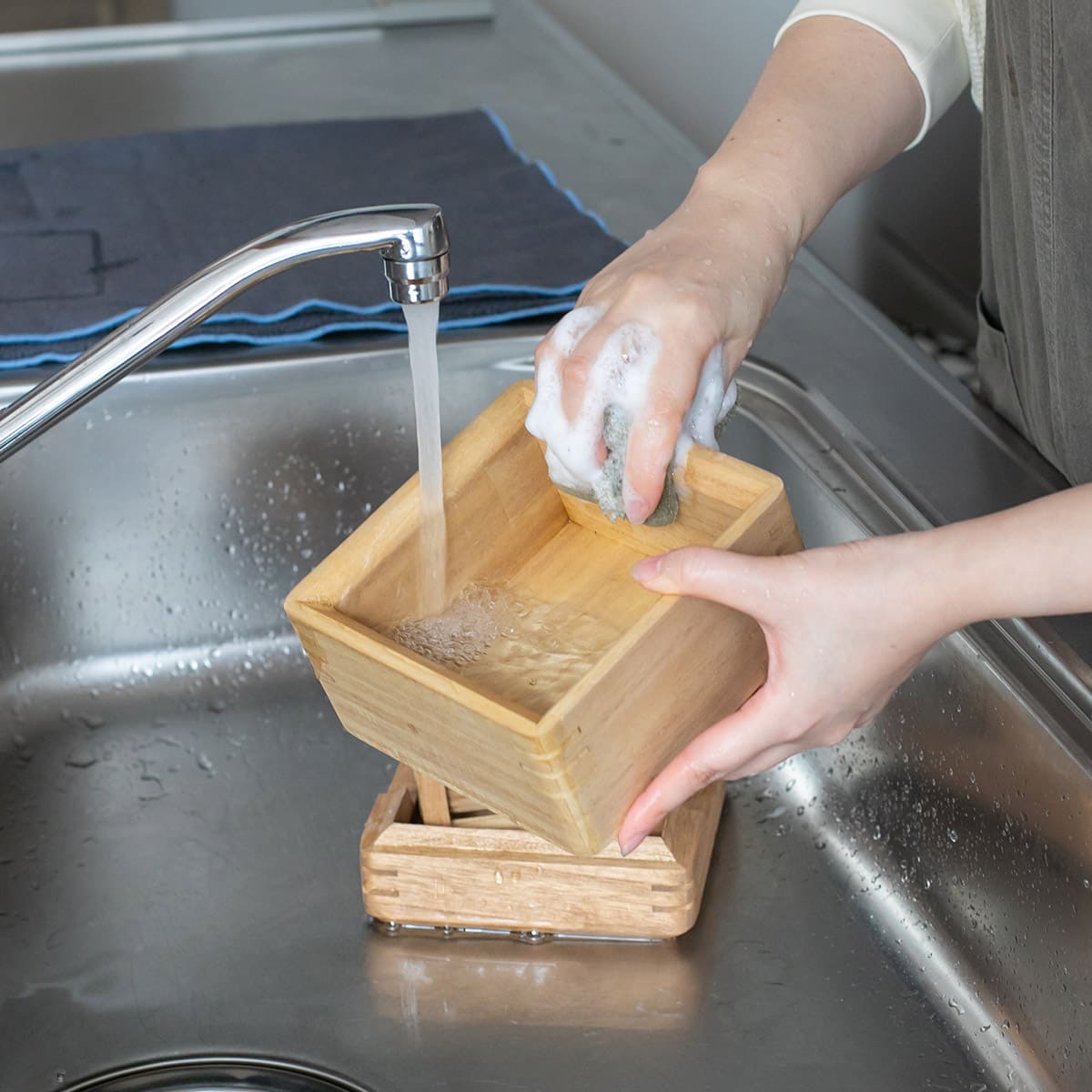 桐製レンジ対応蒸し鉢 小