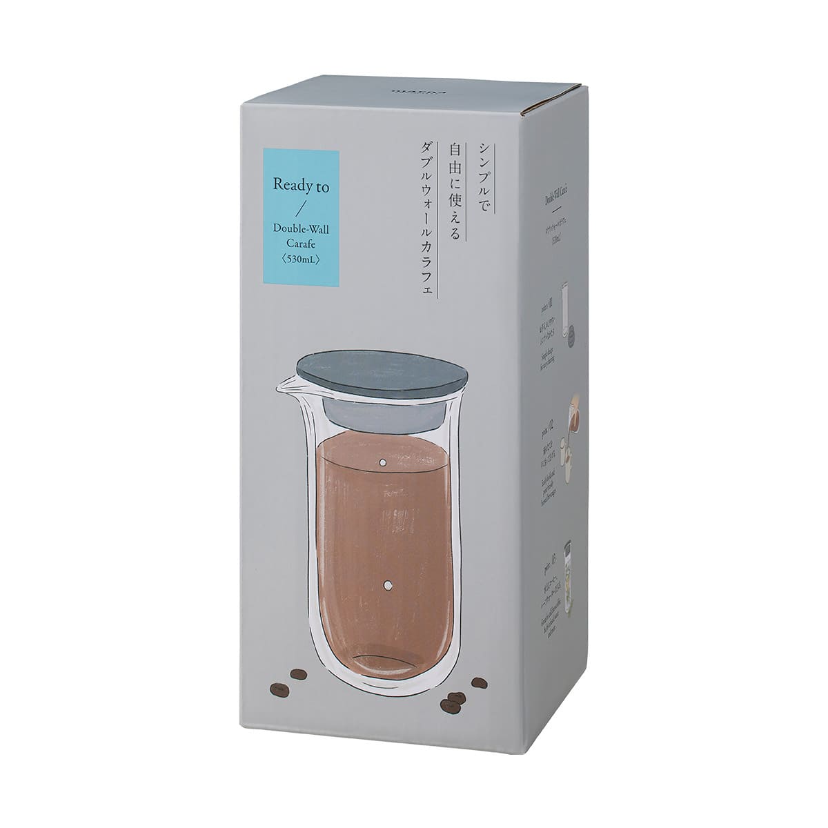 【marna】ダブルウォールカラフェ530ml