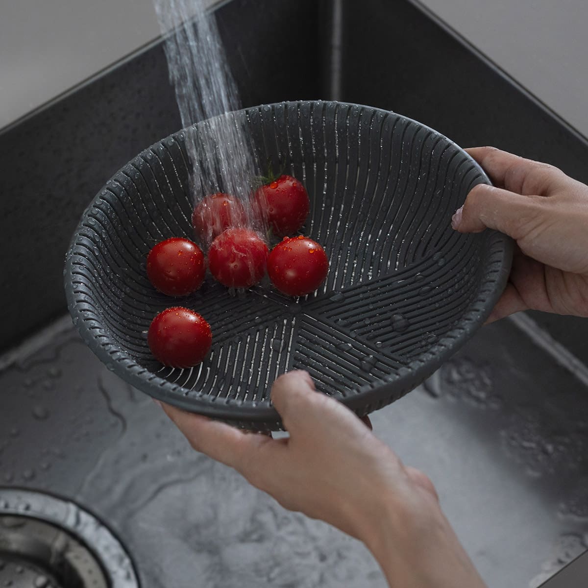 【marna】トレー付きザルボウル3点 21cm