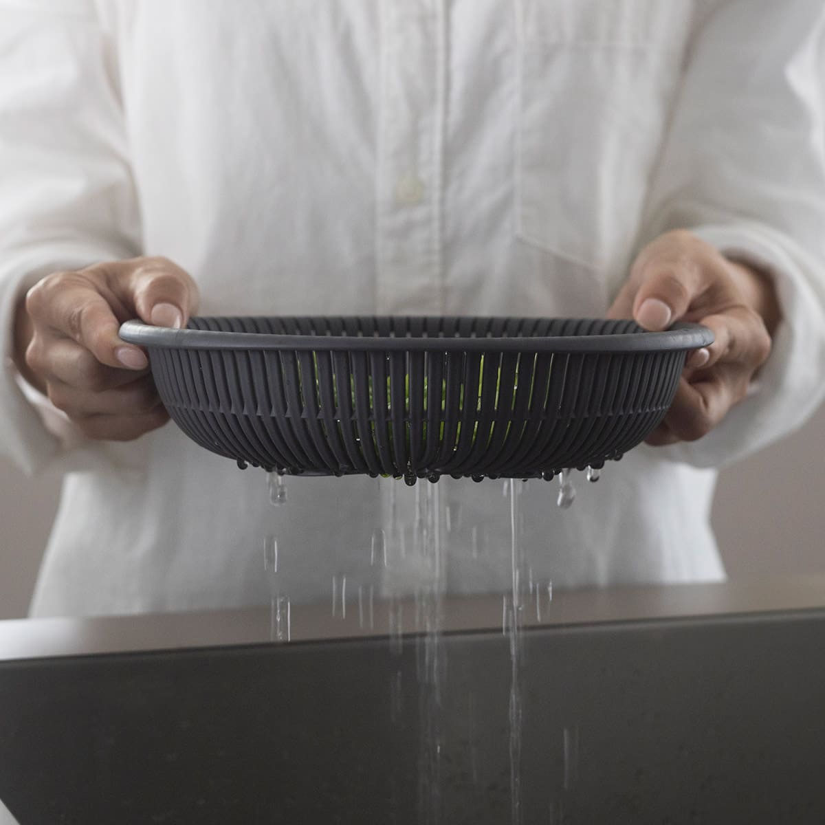 【marna】トレー付きザルボウル3点 21cm