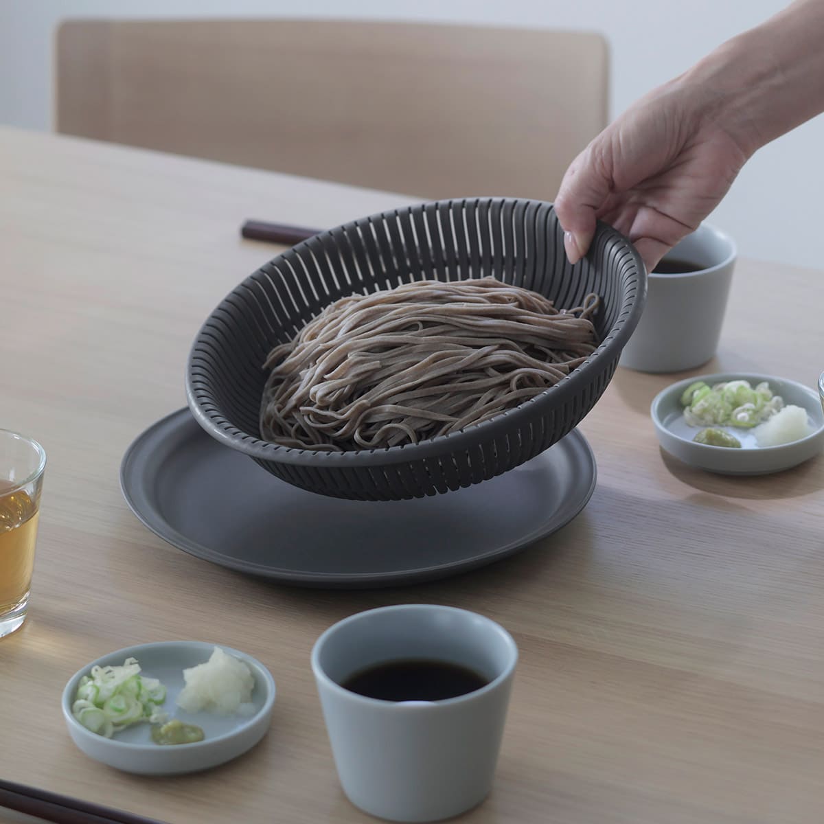 【marna】トレー付きザルボウル3点 21cm