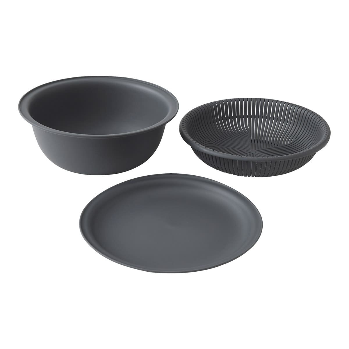 【marna】トレー付きザルボウル3点 21cm