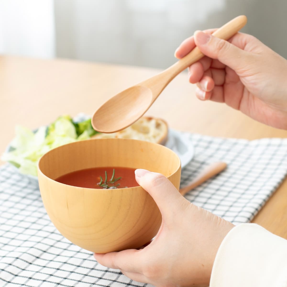 食洗器対応 天然木のウッドボウル 大