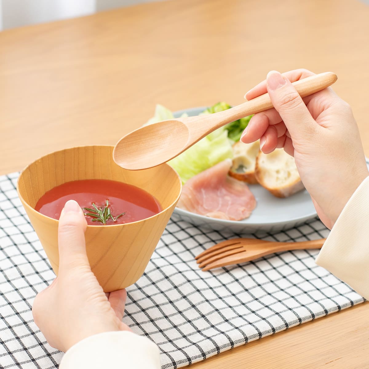 食洗器対応 天然木のウッドボウル 大