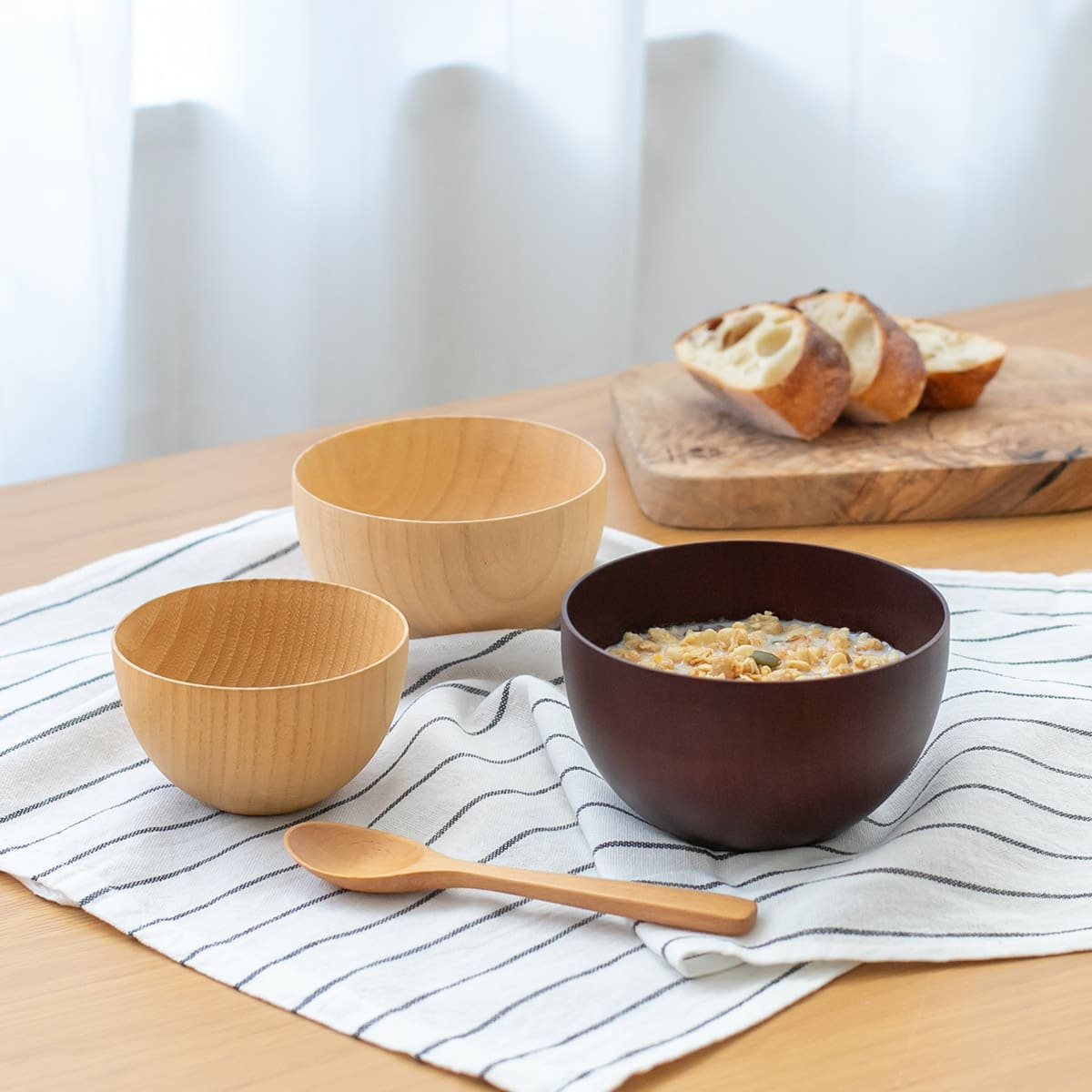 食洗器対応 天然木のウッドボウル 小