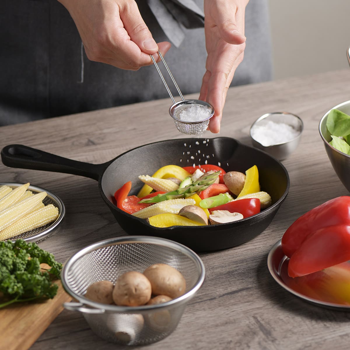 【and】ステンレス粗塩ふり