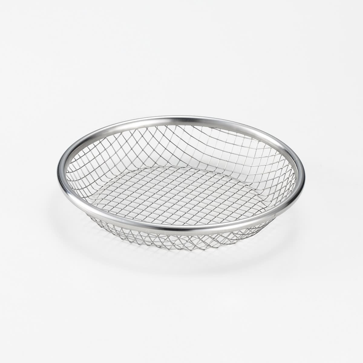 【and】ステンレス浅型ザル16cm