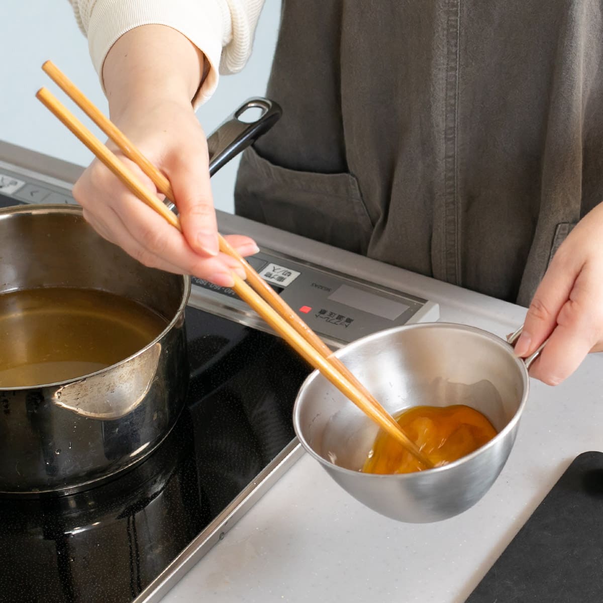 【and】ステンレス手付きボウル13cm