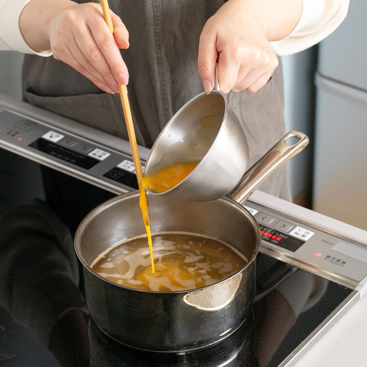 【and】ステンレス手付きボウル13cm