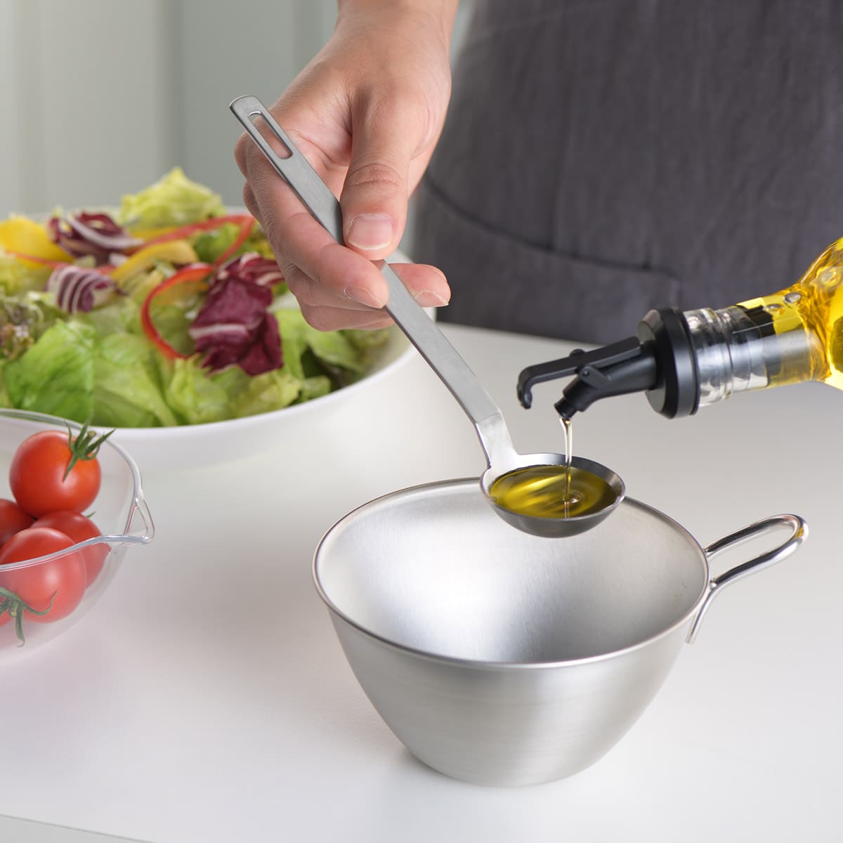 【and】ステンレス手付きボウル13cm