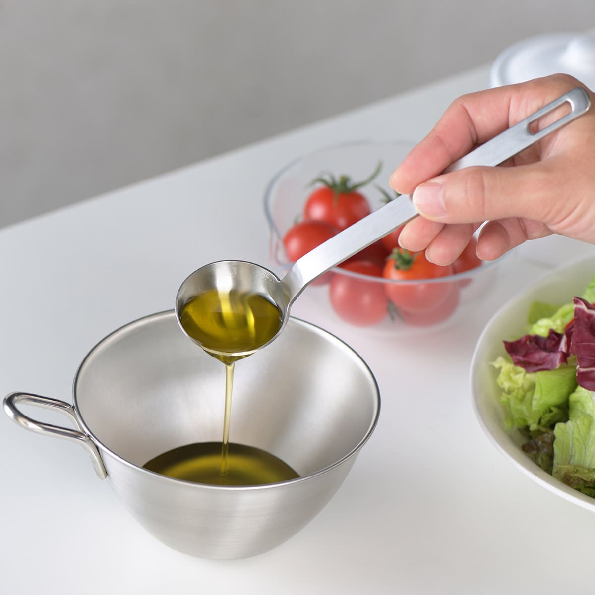 【and】ステンレス手付きボウル13cm