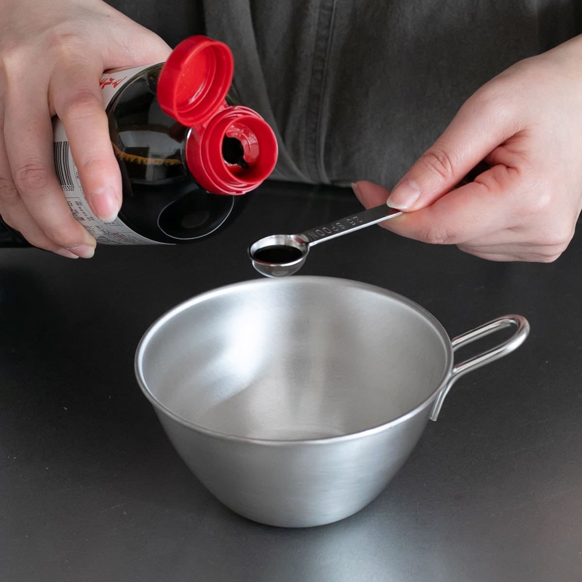 【and】ステンレス手付きボウル13cm