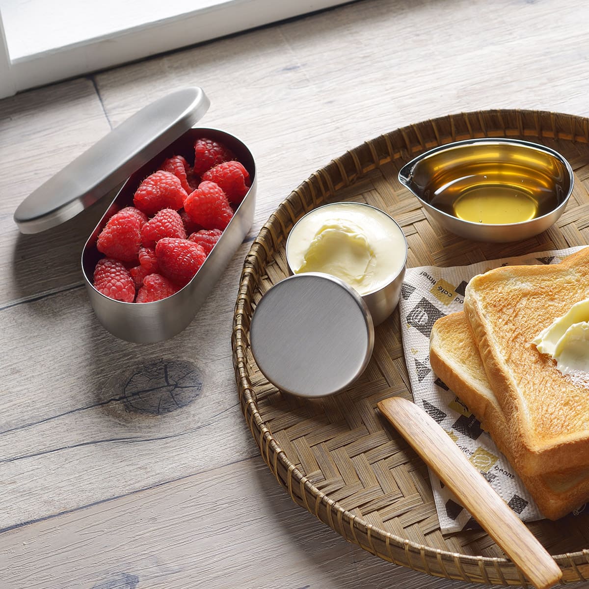 【and】ステンレスながまる缶