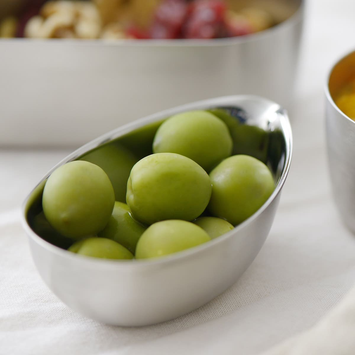 【and】ステンレスしずく型ボウル