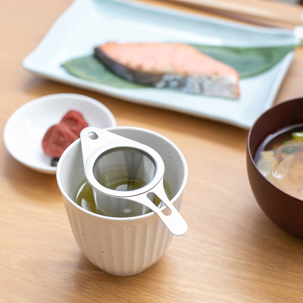 【and】ステンレススリムな茶こし