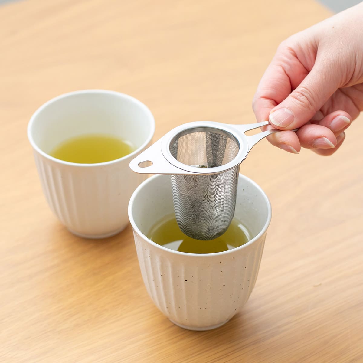 【and】ステンレススリムな茶こし