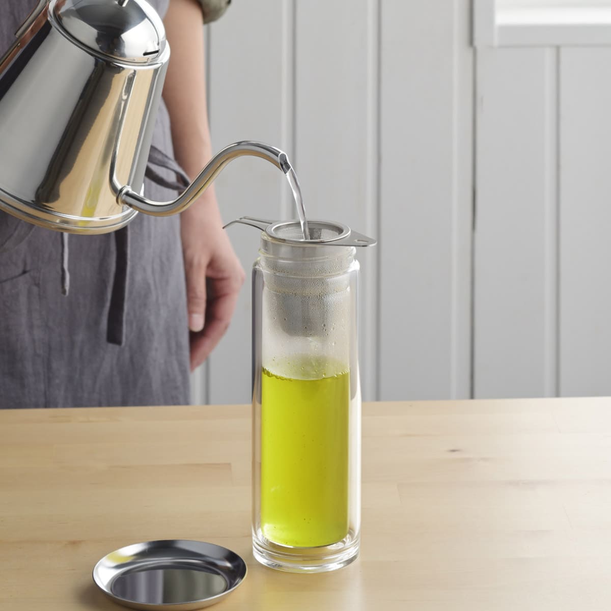 【and】ステンレススリムな茶こし