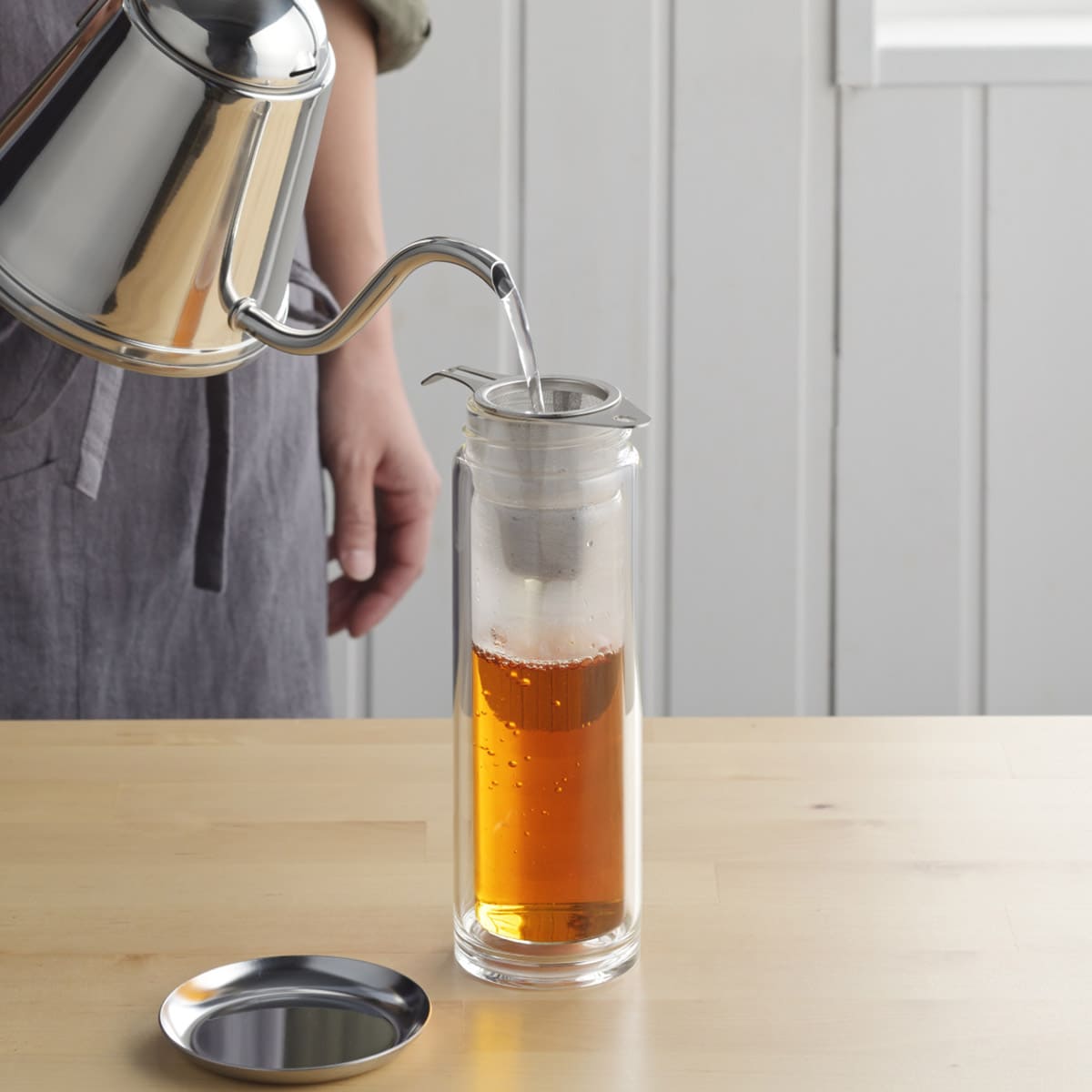 【and】ステンレススリムな茶こし