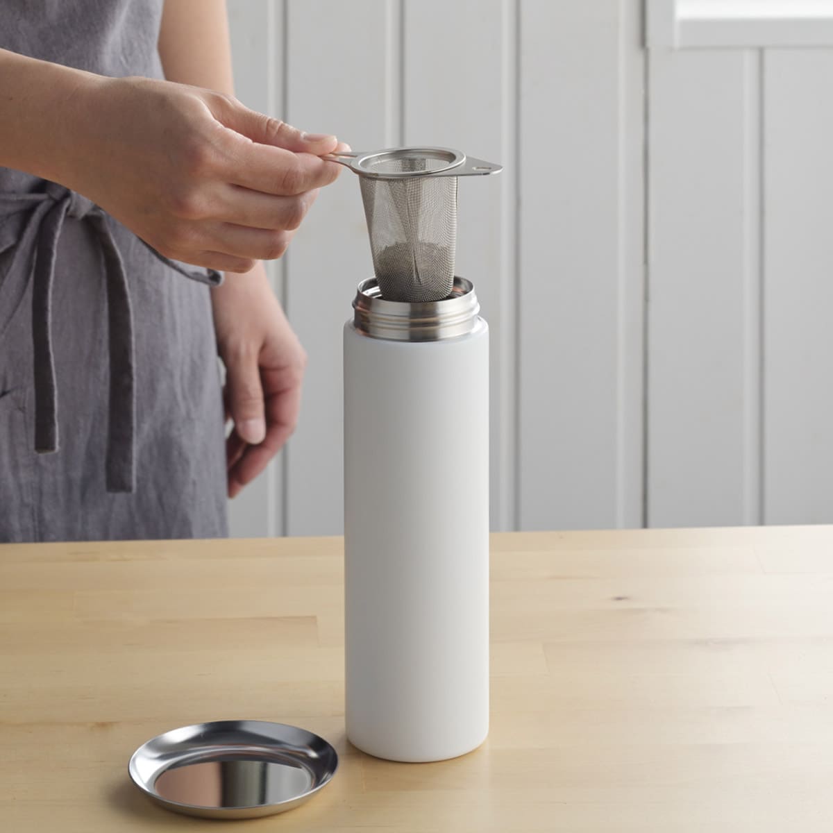 【and】ステンレススリムな茶こし