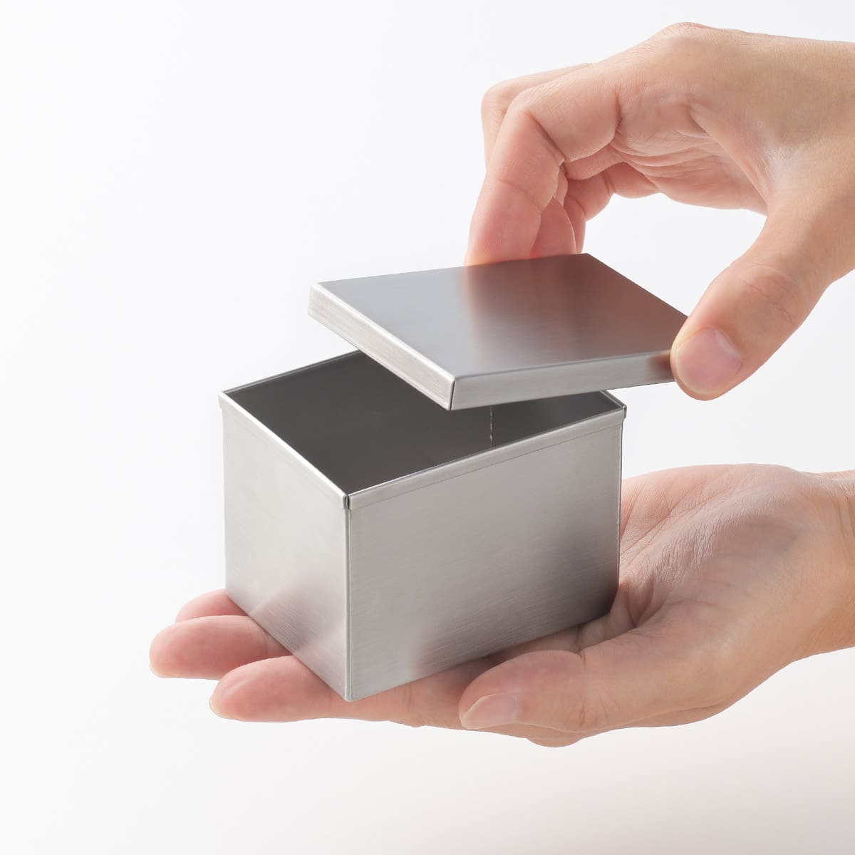 【and】ステンレス角缶 小