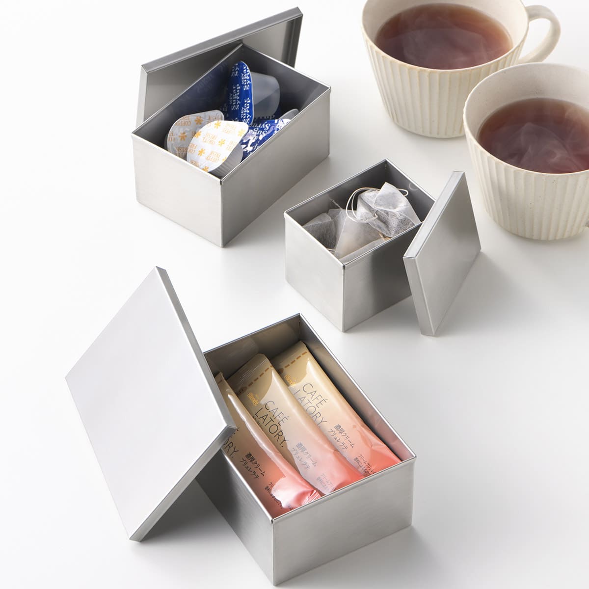 【and】ステンレス角缶 中