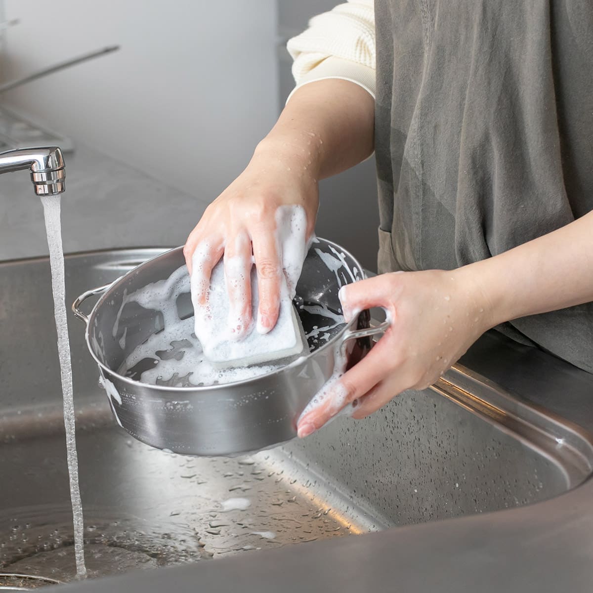 【bws SELECTION】ステンレスせいろ浅 フタ付2点セット