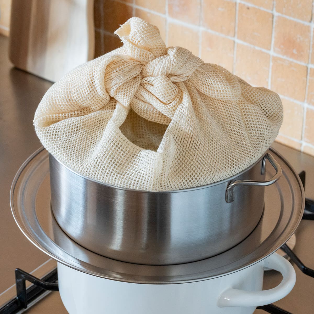 【bws SELECTION】ステンレスせいろ深 フタ・ザル・蒸し板4点セット