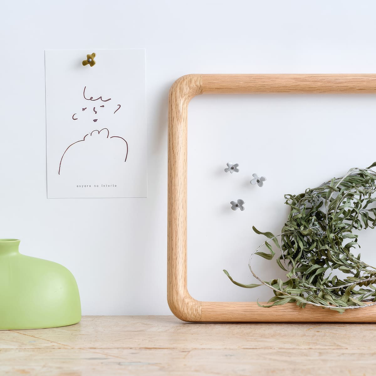 ブラスの飾りピン 5個入