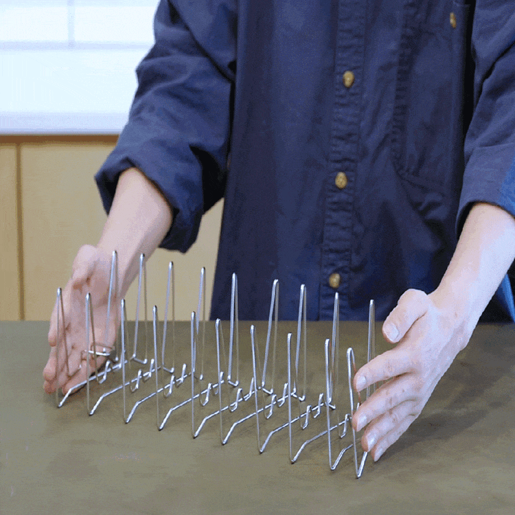 コンパクトになる水切りラック