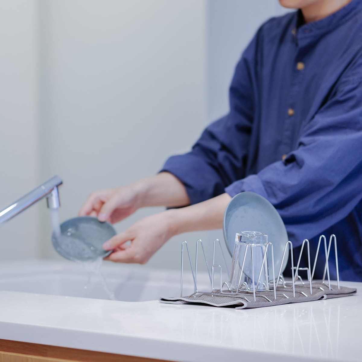 コンパクトになる水切りラック ハーフサイズ