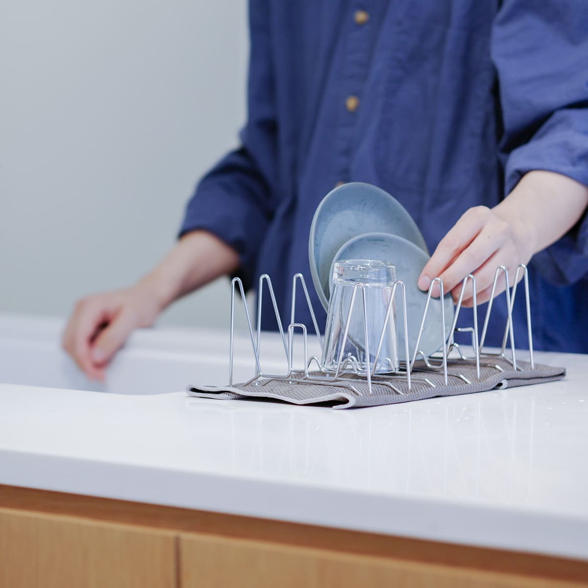 コンパクトになる水切りラック ハーフサイズ