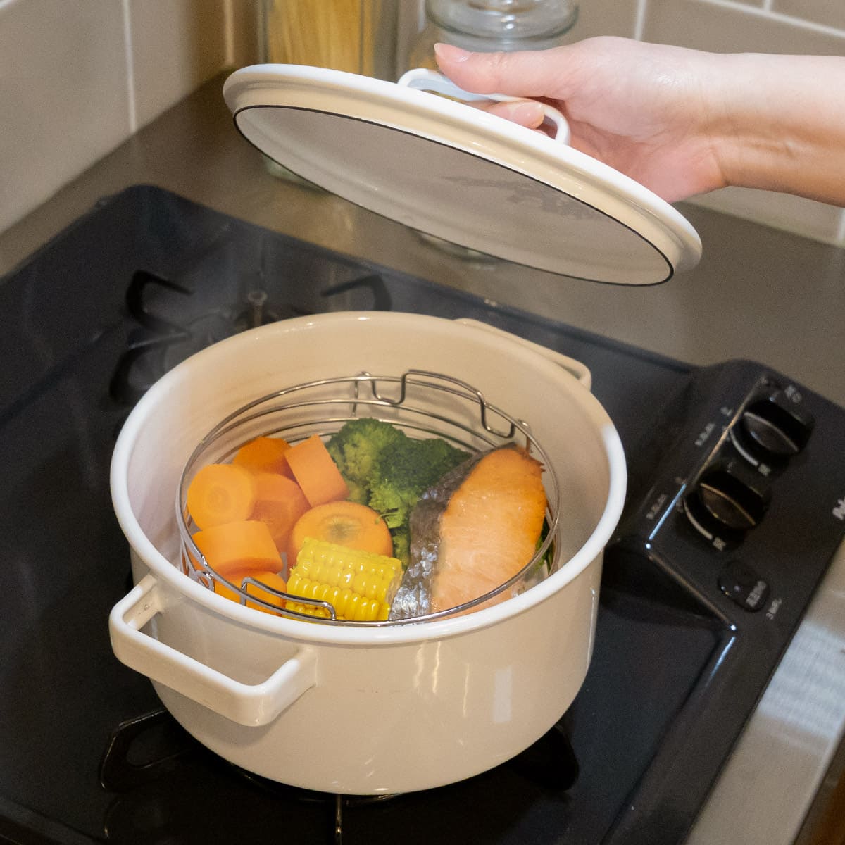 コンパクトになるせいろ