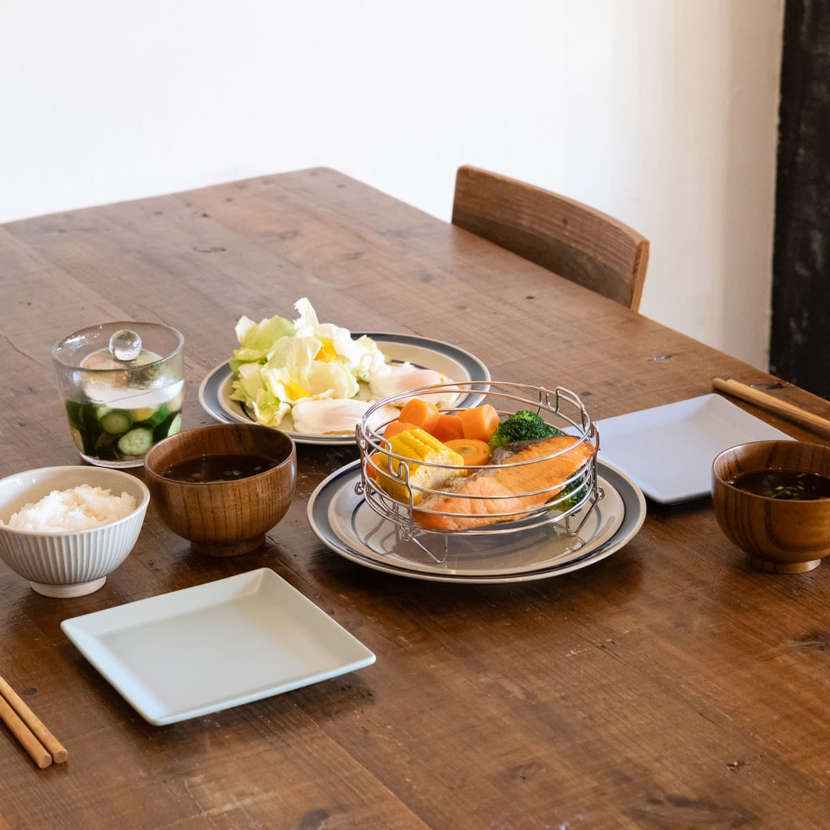 コンパクトになるせいろ