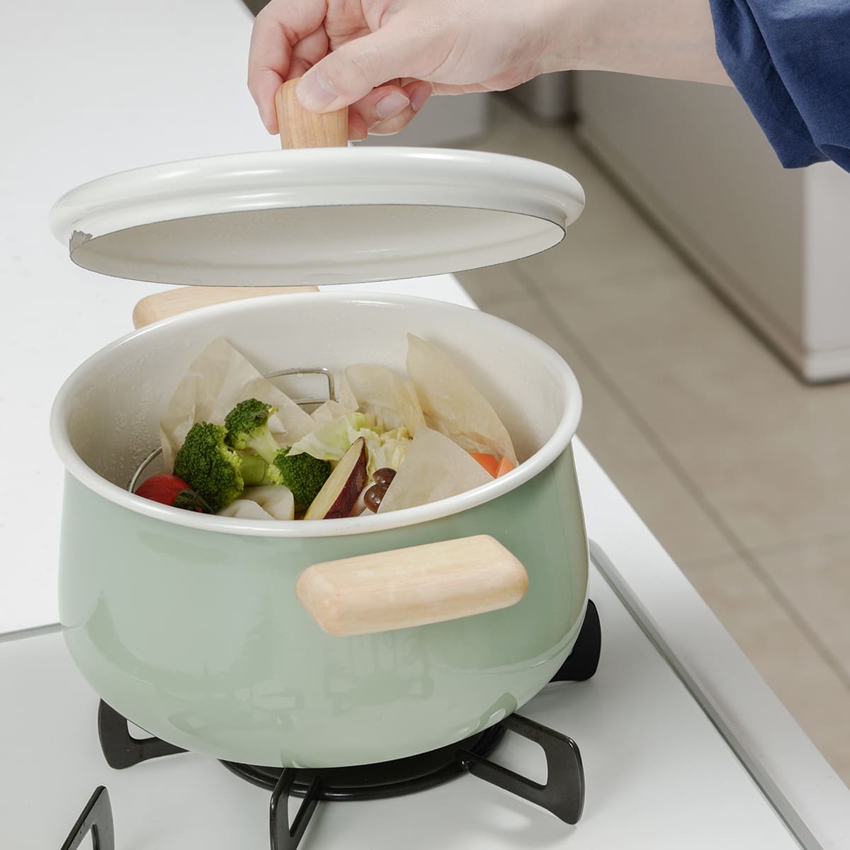 コンパクトになるせいろ