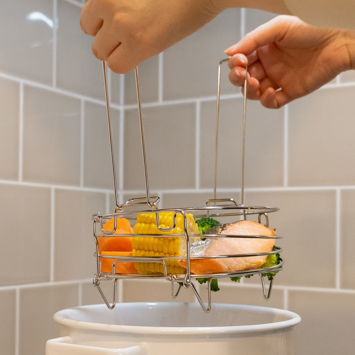 コンパクトになるせいろ用ハンドル