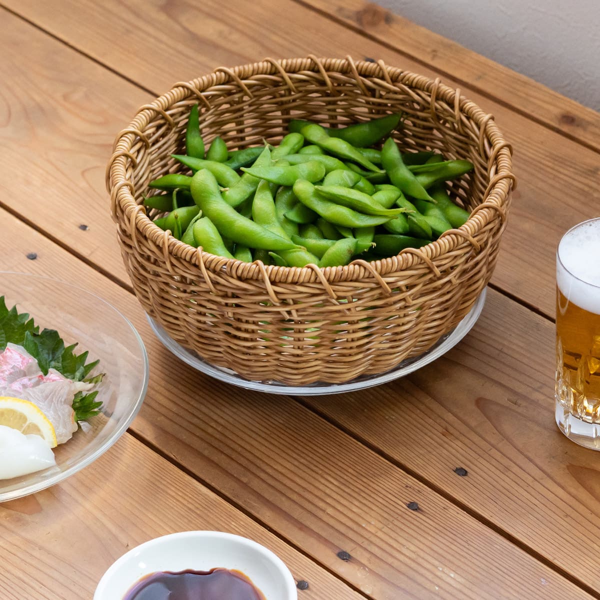 洗えるカゴ 深ざる 22cm