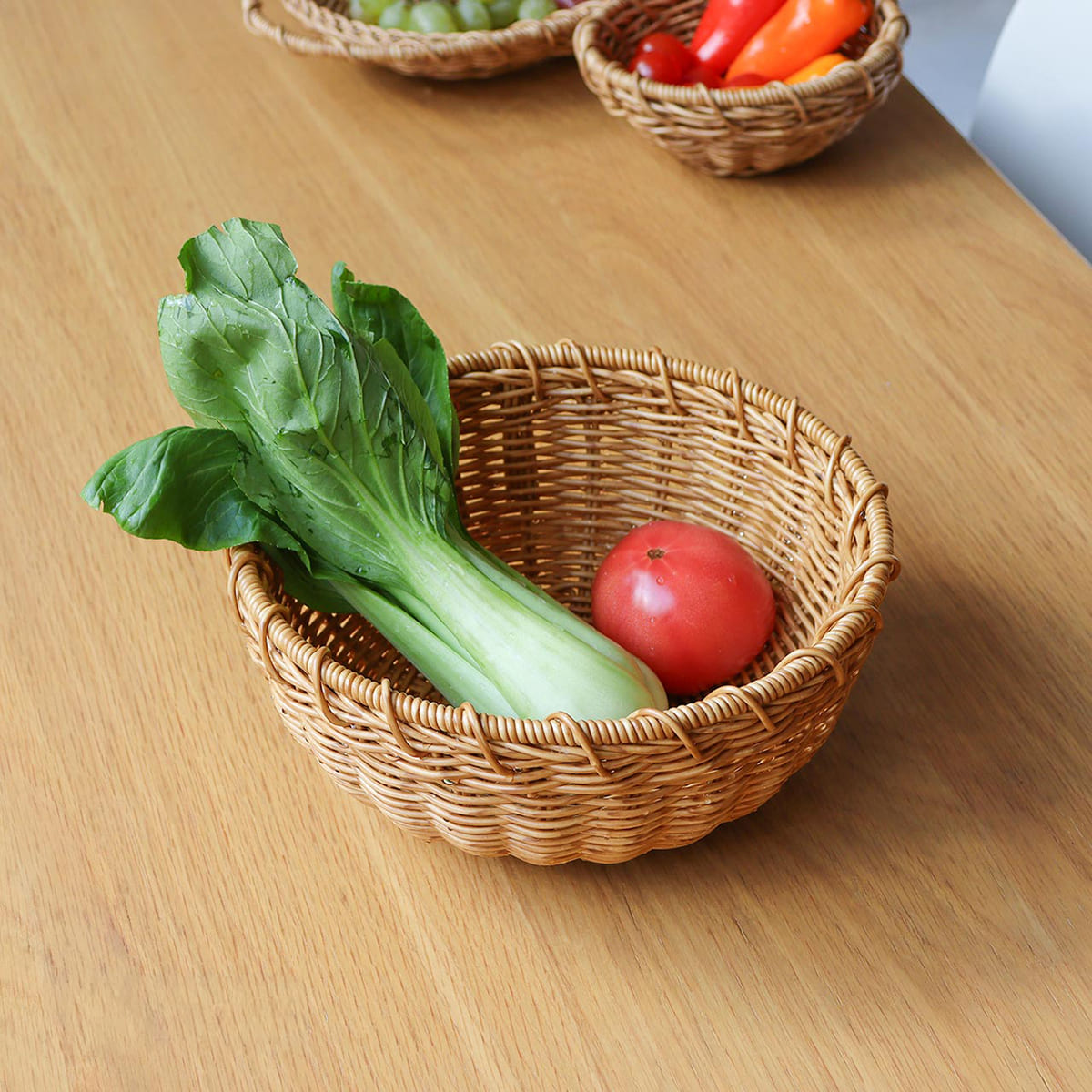 洗えるカゴ 深ざる 22cm