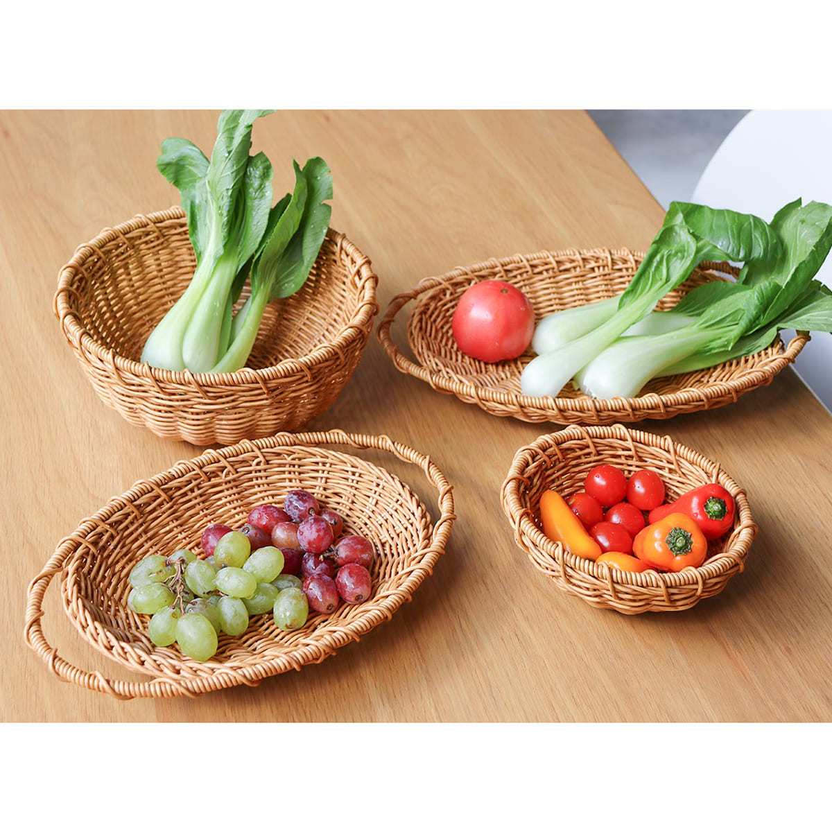 洗えるカゴ 深ざる 22cm