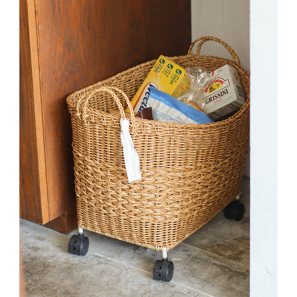洗えるカゴ キャスター付きバスケット