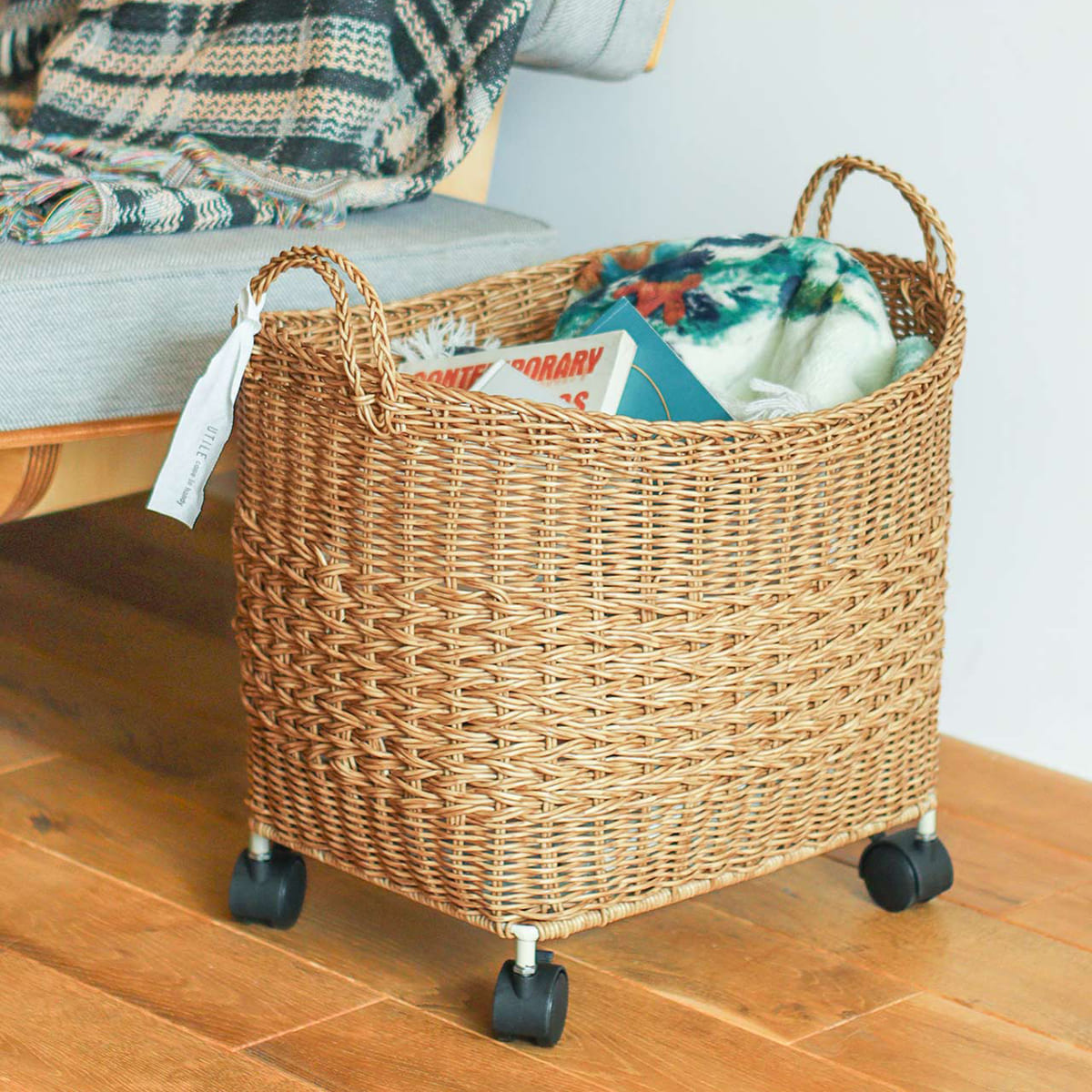 洗えるカゴ キャスター付きバスケット